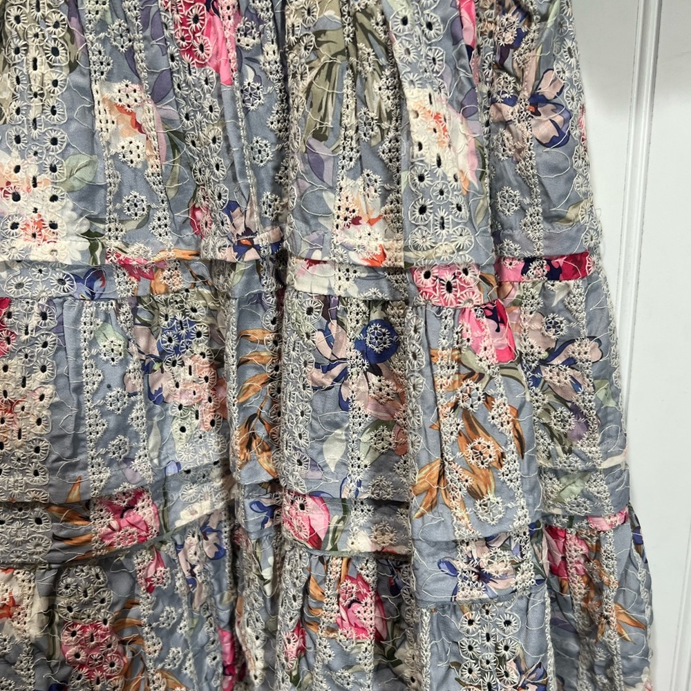 Dance & Marvel Tier Embroidered Spring Mini Dress - Picture 9 of 14